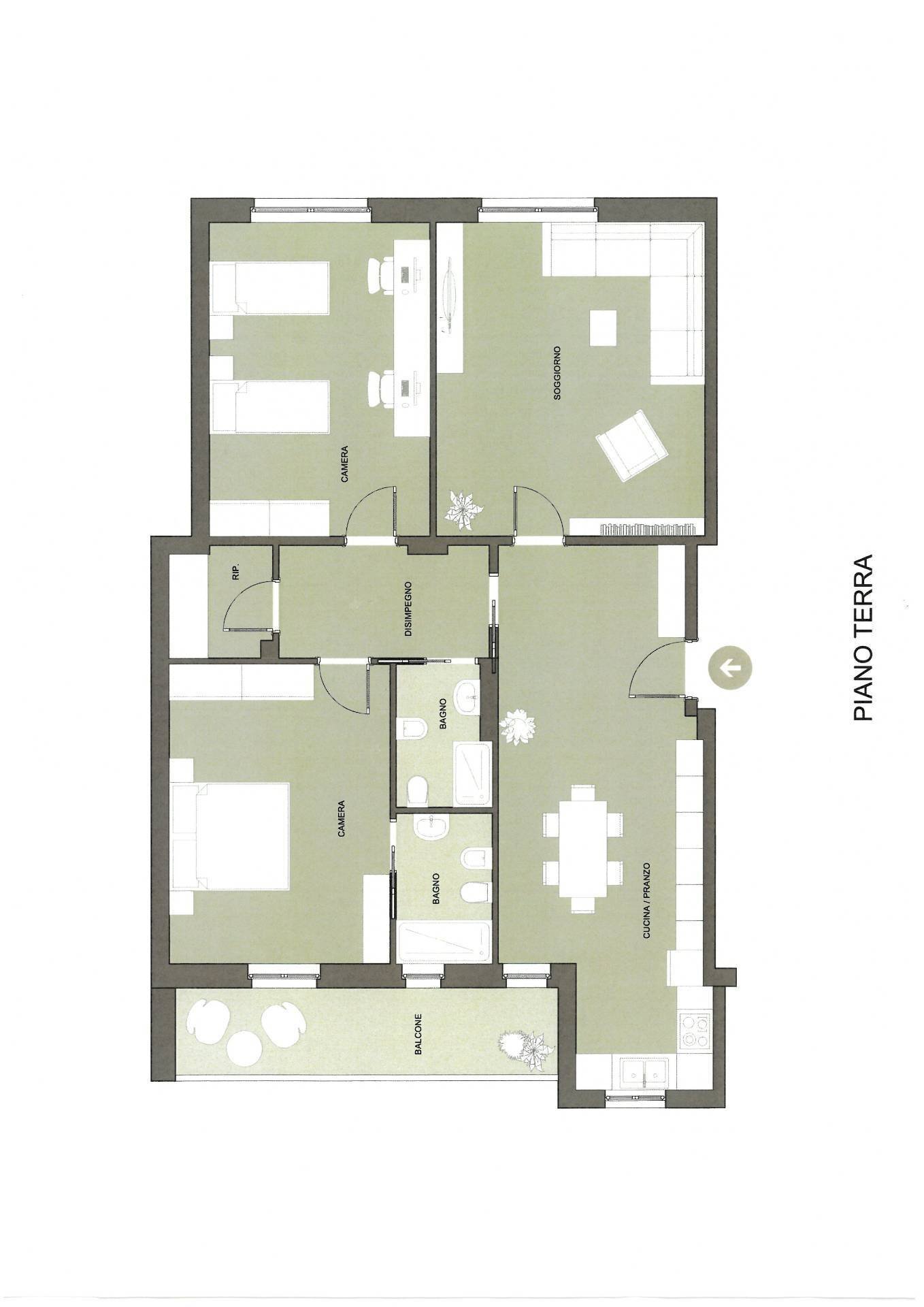 Foto 2 - Quadrilocale via Stupinigi
 
4, Vinovo - planimetria 1