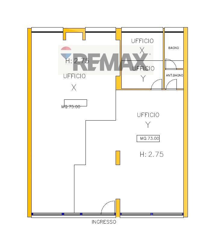 Pianta 2D - Commercial Premises Via Florinas
 
12, Sassari - floor plans 1