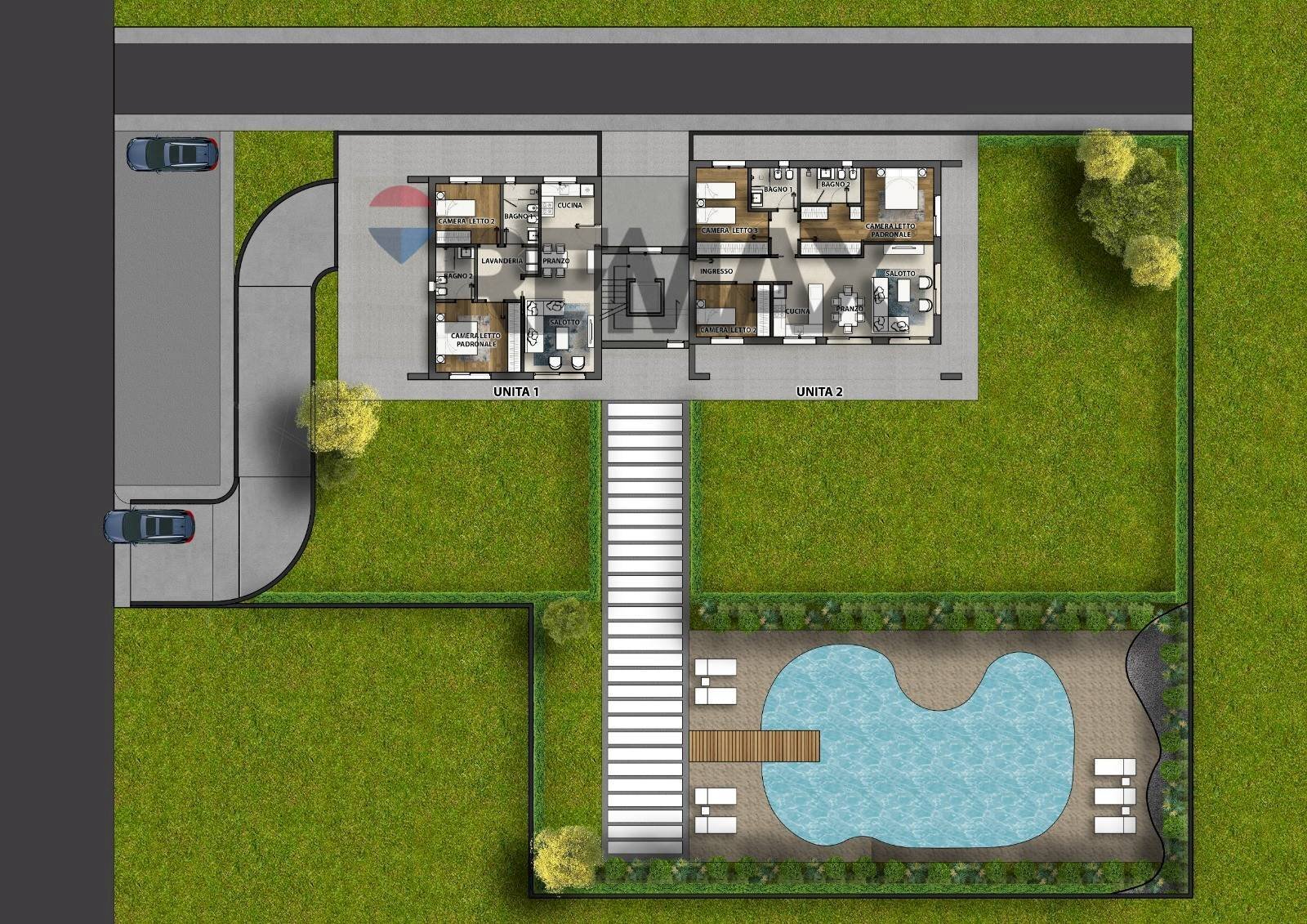 Pianta 2D - Quadrilocale Via Bassarena, Cittadella - planimetria 1