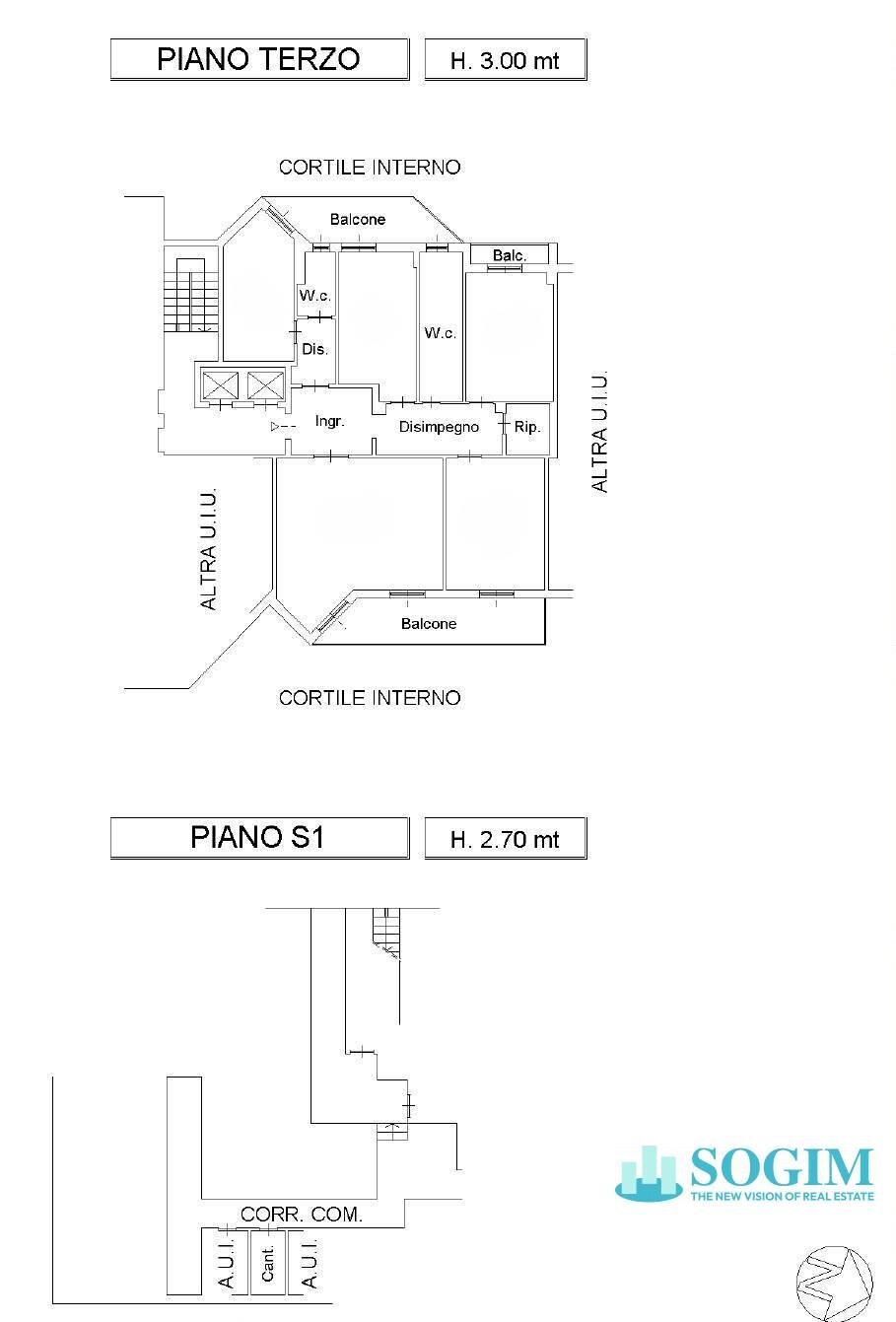Foto 43 - Quadrilocale Via Monte Gran Sasso
 
53, Cinisello Balsamo - planimetria 1