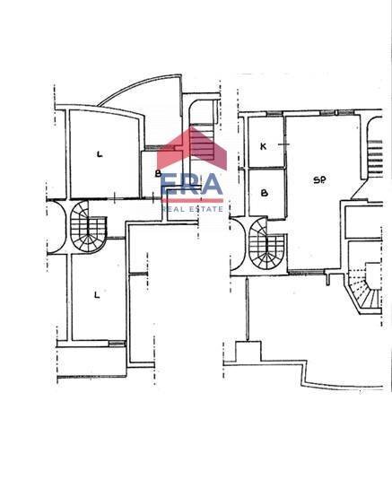 Planimetria - Three-room apartment Via Ezio d'Errico
 
45, Roma - floor plans 1