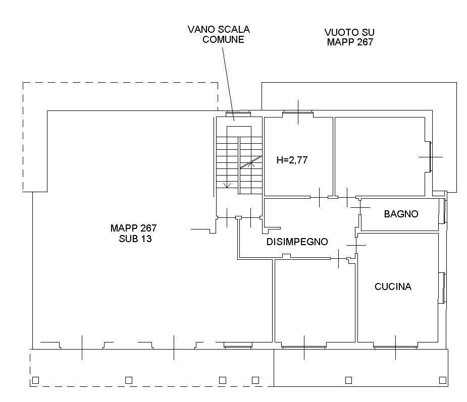 Four-room apartment via San Michele, 7, Niella Tanaro - floor plans 1