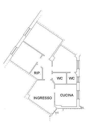 Quadrilocale via Cesare Battisti, Genova (zona Albaro) - planimetria 1