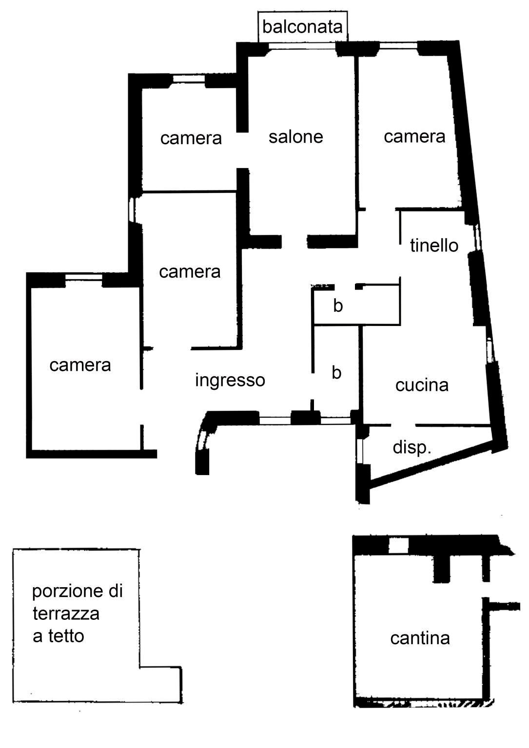 Appartamento salita di San Francesco, 8, Genova - planimetria 1
