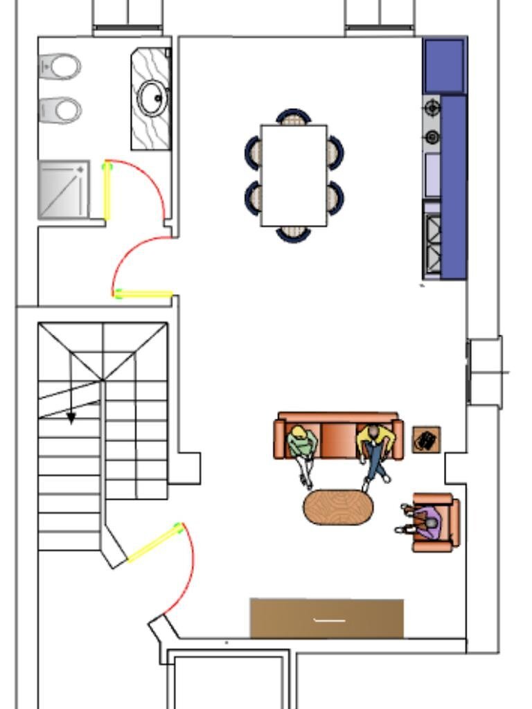 Trilocale Via XXV Aprile, Castelnovo di Sotto - planimetria 1