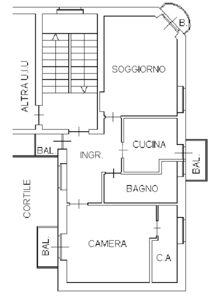 Three-room apartment Via XXIV Maggio, Rivoli - floor plans 1