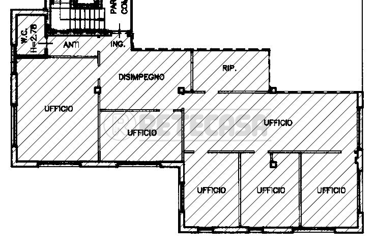 Pianta per studio grafico.PNG - Ufficio Viale San Lazzaro 130, Vicenza - foto 1