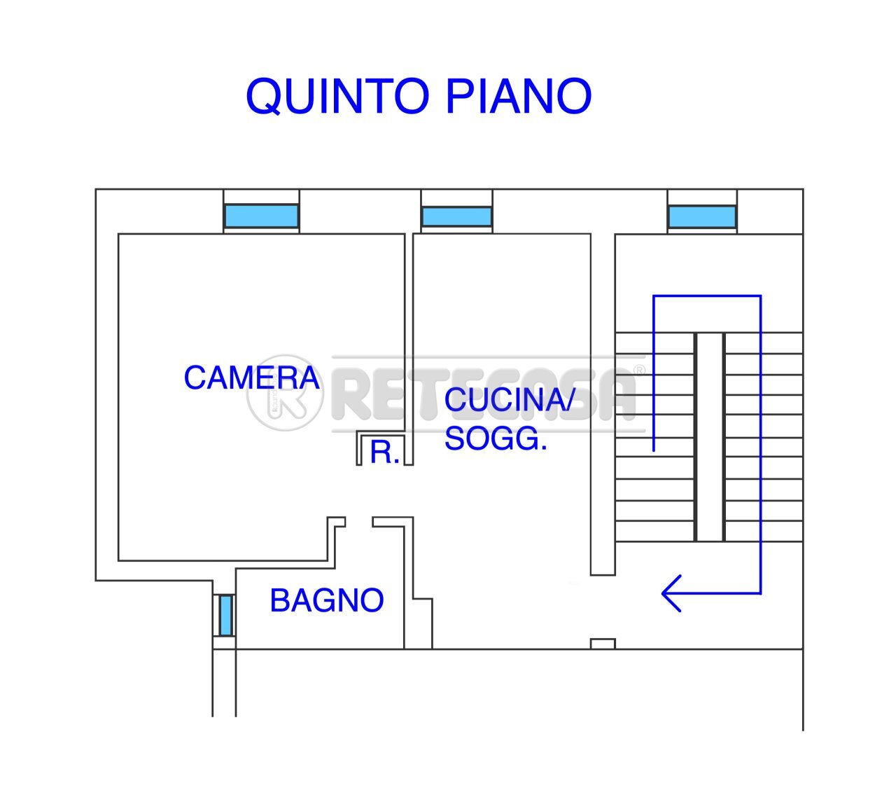 PLANIMETRIA - Two-room apartment Via Casimiro Donadoni 22, Trieste - floor plans 1