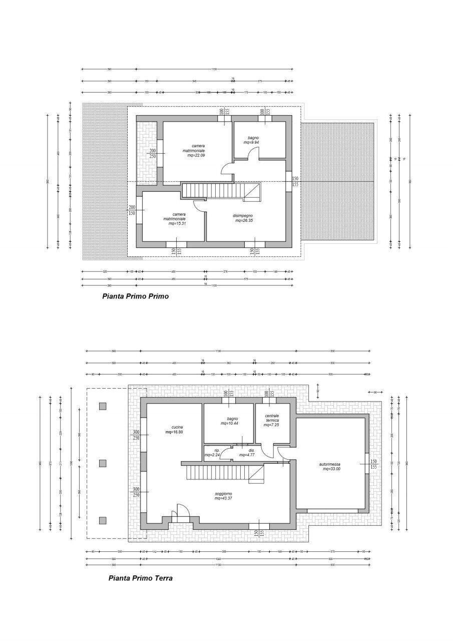 BARBIANO_PIANTE_1.jpg - Building land barbiano, Felino - floor plans 1