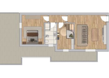 Planimetria 2D - Three-room apartment Decimomannu - photo 1