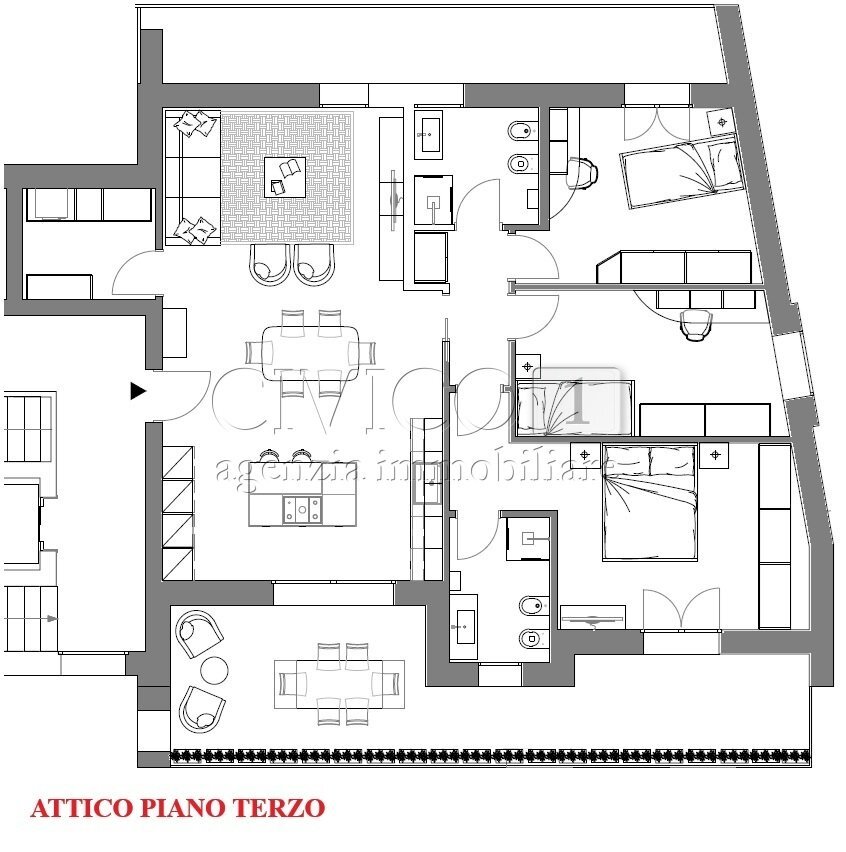 attico.jpg - Attic Via Buccia, Limena - floor plans 1