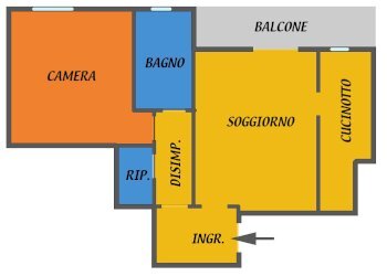 PLANIMETRIA.jpg - Appartamento Bologna (zona San Donato) - foto 6