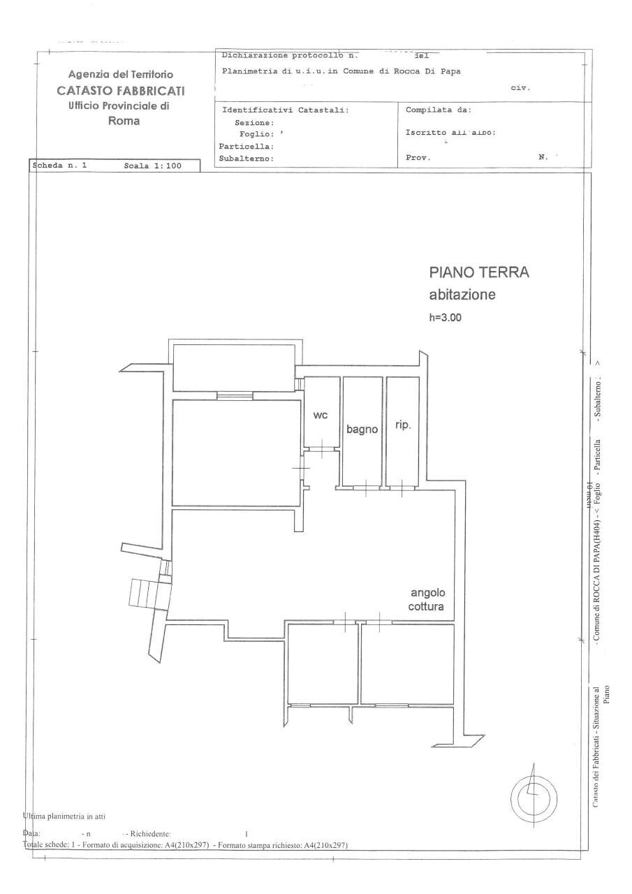 SKM_C250i25101010270.jpg - Appartamento Via Focicchia 44, Rocca di Papa - planimetria 1