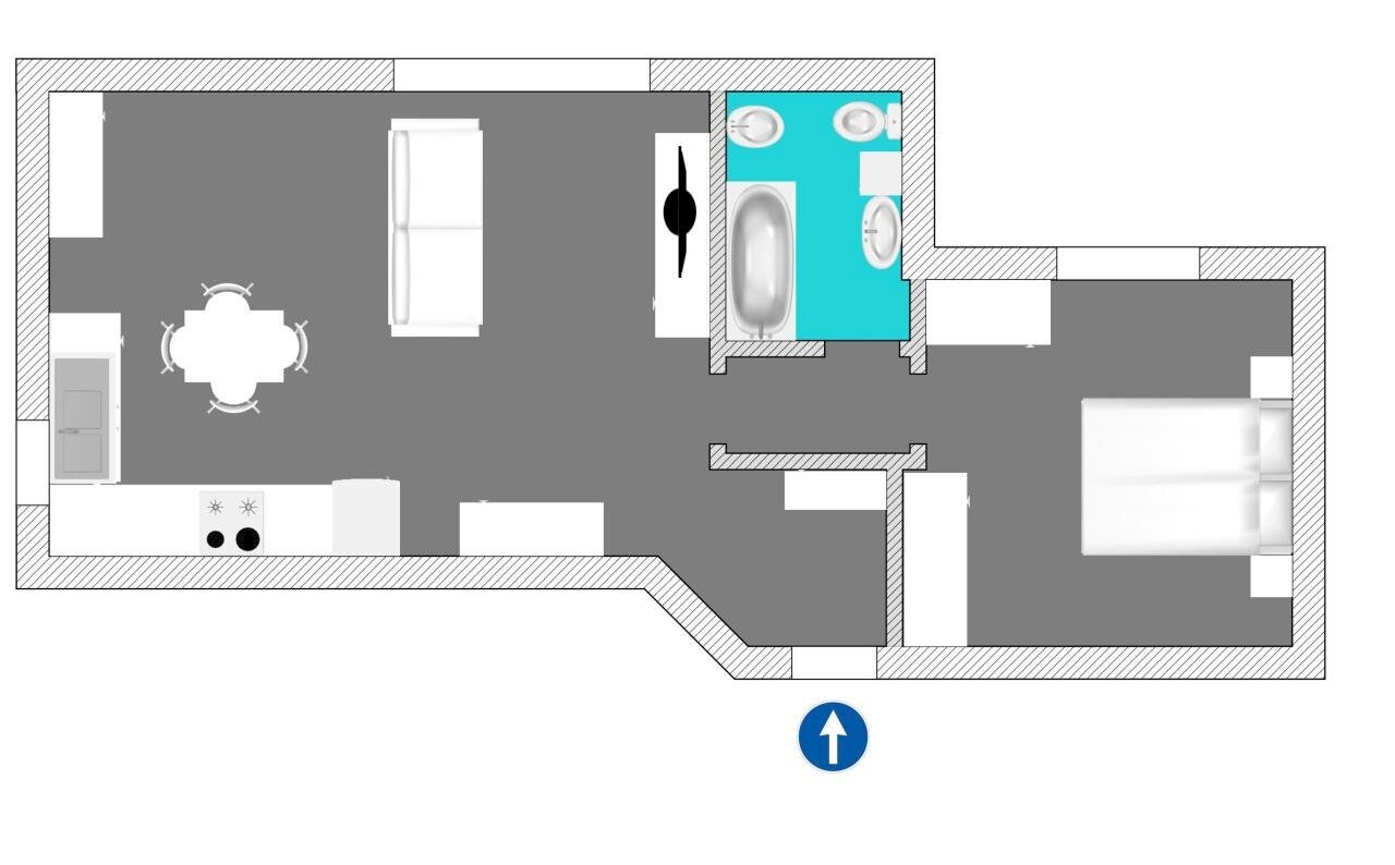 Pianta web .jpg - Bilocale Via della Novella, Nerviano - planimetria 1