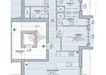Piantina unita 6 - Quadrilocale Courmayeur - foto 2