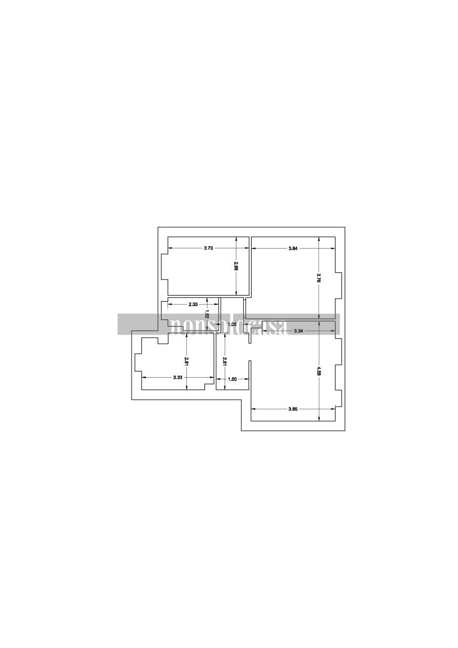 PLANIMETRIA - Three-room apartment Via dei Filosofi, Perugia - floor plans 1