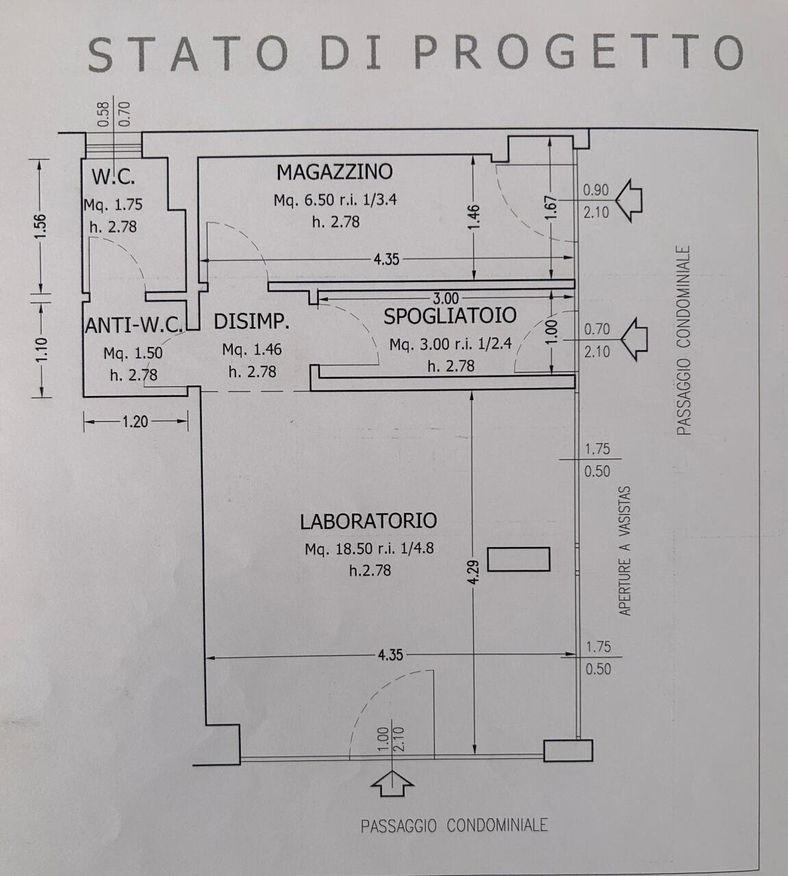 Planimetria.jpeg - Locale Commerciale Via Odoardo Borrani, Firenze - planimetria 1