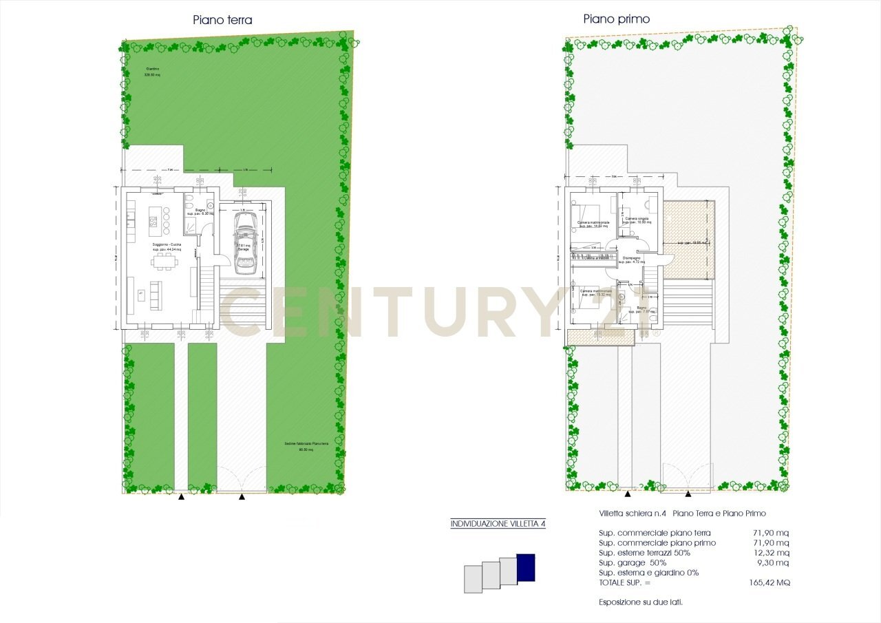 planimetria - Terraced Villa Via Degli Scaligeri snc, Oppeano - floor plans 1