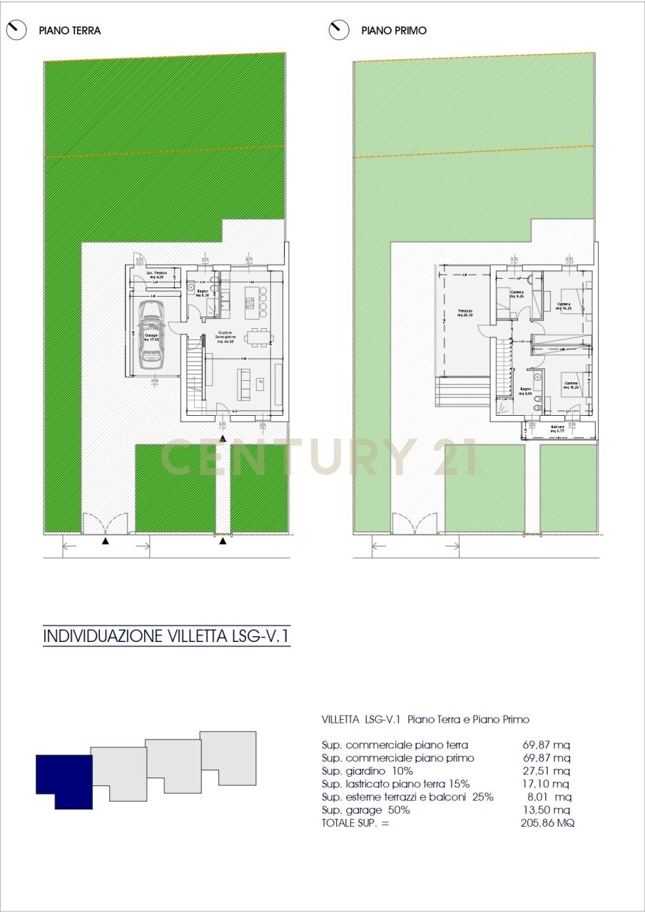 planimetria - Villa a Schiera Via Degli Scaligeri snc, Oppeano - planimetria 1