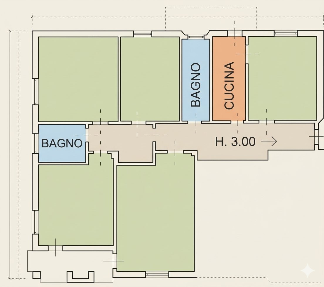 planimetria.png - Quadrilocale Via Antonio Bianchi, Brescia - planimetria 1