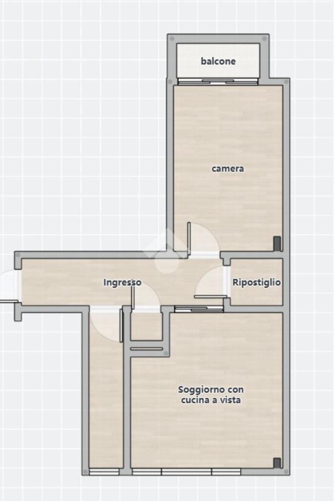 Bilocale Via Fezzan, Milano - planimetria 1