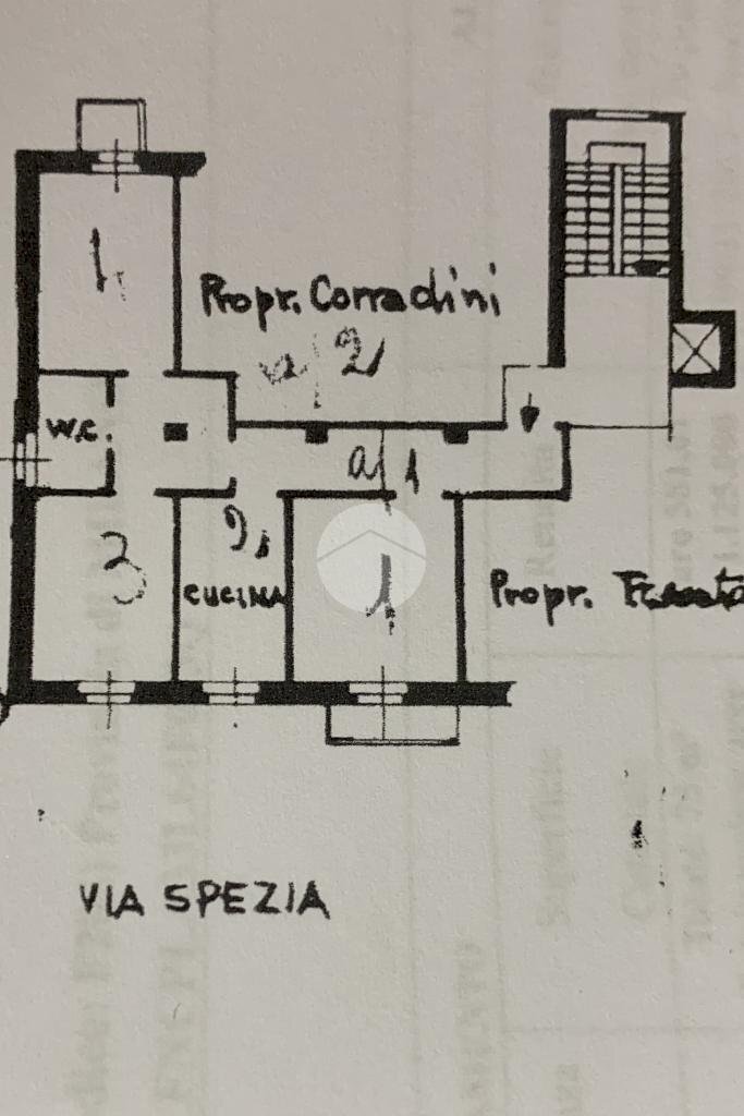Trilocale Via la Spezia, Milano (zona Moncucco) - planimetria 1