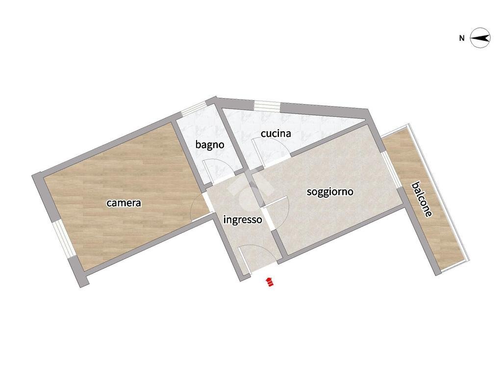 Bilocale Viale A. Gramsci, Sesto San Giovanni - planimetria 1