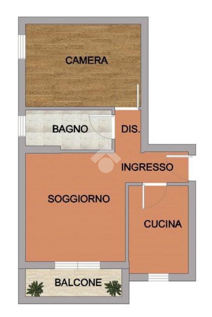 Bilocale Via Archimede, Peschiera Borromeo - planimetria 1