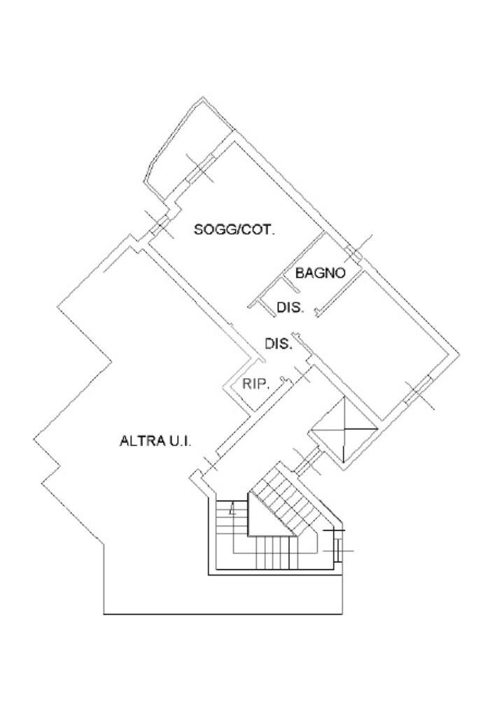 Two-room apartment Piazza Aldo Moro, Santo Stefano Ticino - floor plans 1