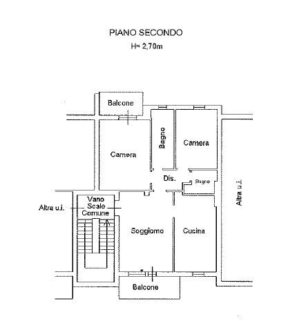 Abitazione - Quadrilocale Via vivaldi, 55D, Imola - planimetria 1