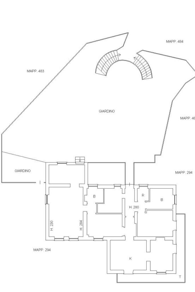 Porzione di casa Località creto, Montoggio - planimetria 1