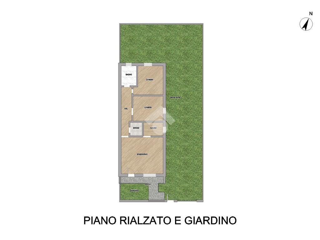 Porzione di casa Via Leonardo Da Vinci, Rescaldina - planimetria 1