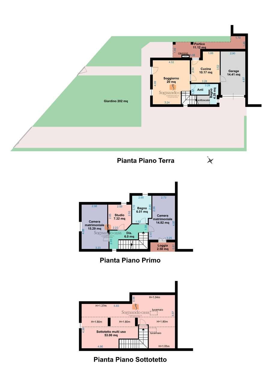 Independent house Via Lago di Lugano, Ravenna - floor plans 1