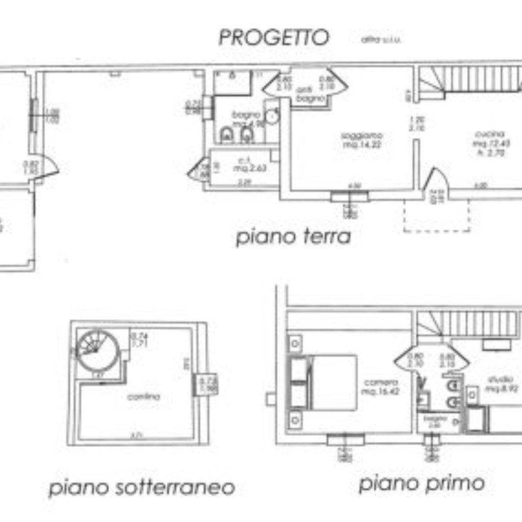 Independent house Via Montanara, 123, Imola - floor plans 1