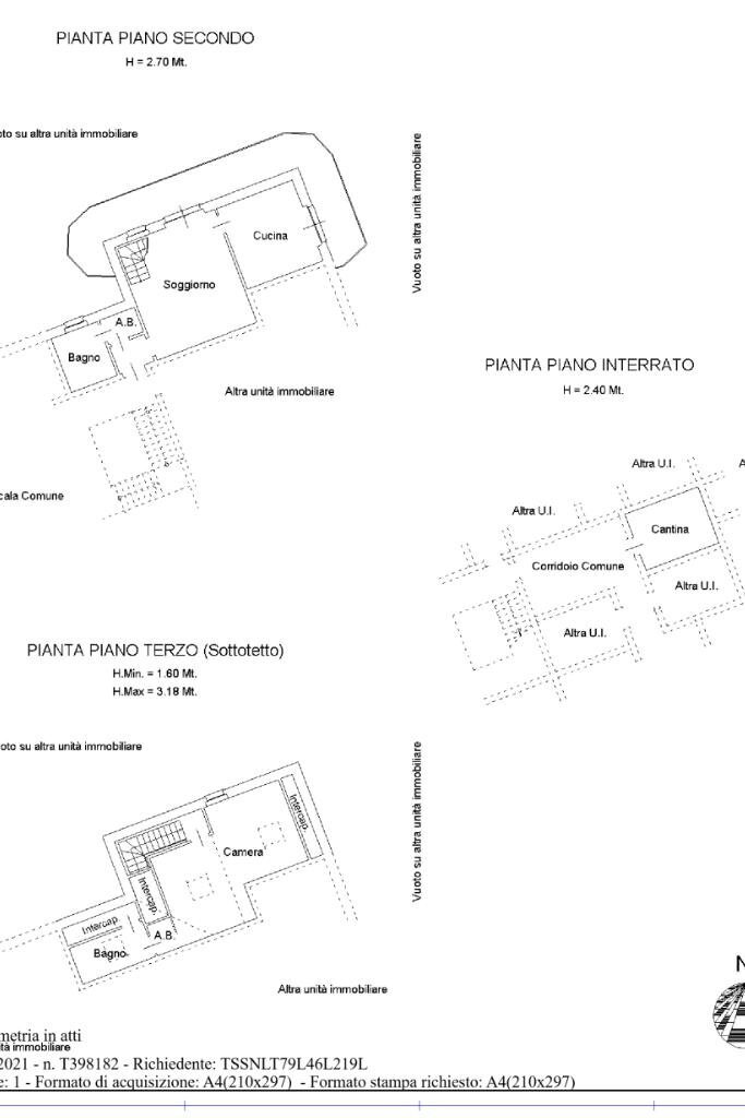 Trilocale Via Felice Goffi, Avigliana - planimetria 1