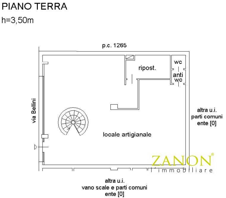 Foto 20 - Commercial Premises Via Bellini, Gorizia - floor plans 1