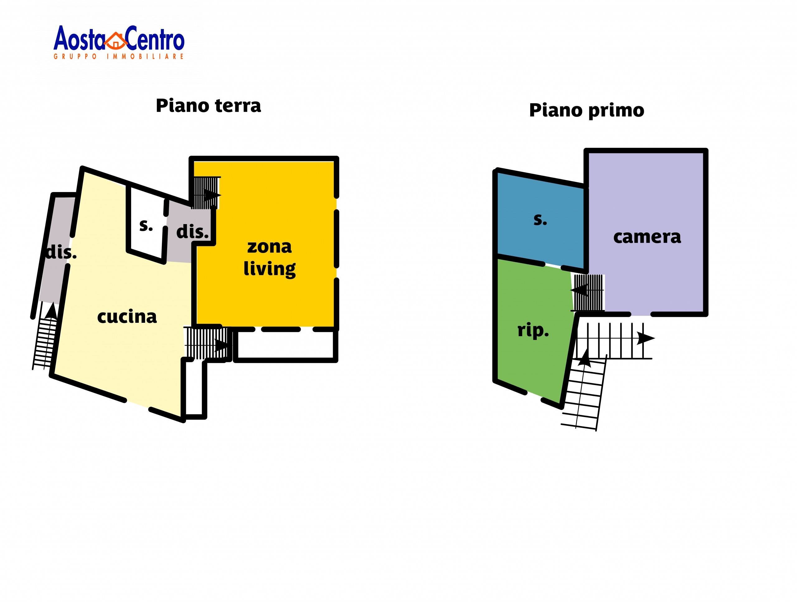 Foto 20 - Three-room apartment Frazione Champretavy
 
18, Saint-Pierre - floor plans 1