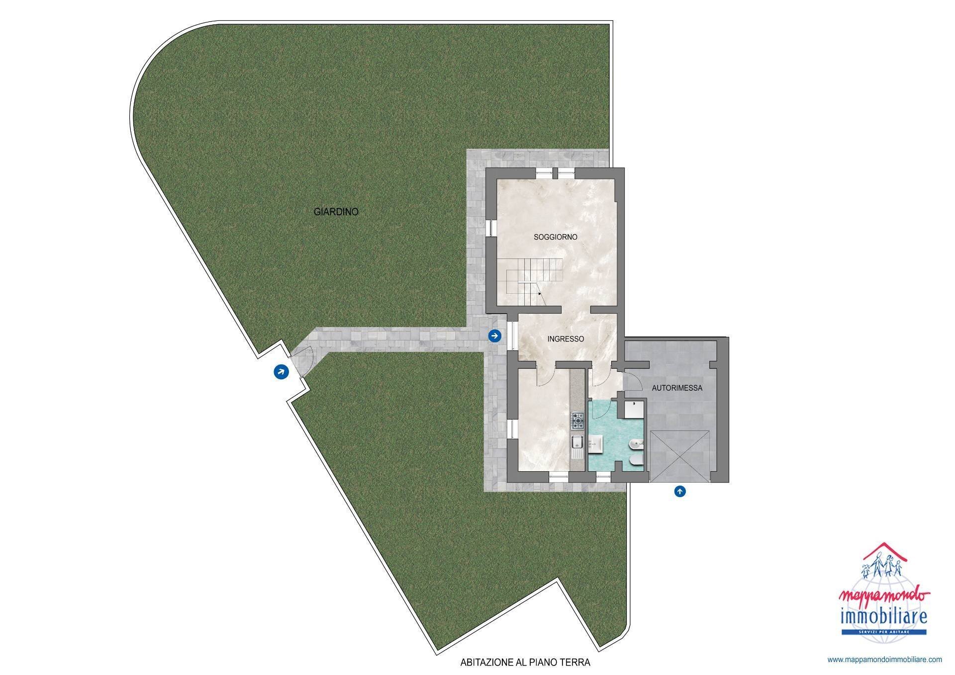 Foto 36 - Casa semi indipendente VIA DELLA PACE
 
53-55, Sala Bolognese - planimetria 1