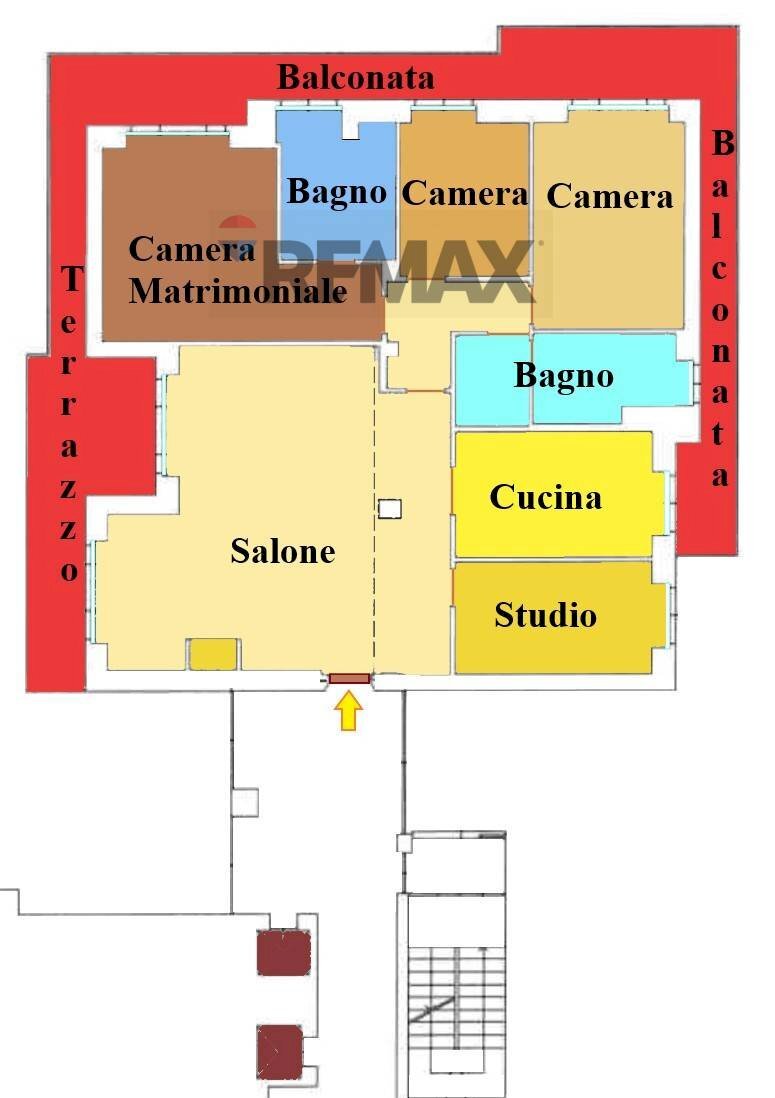 Pianta 2D - Appartamento via W.A. Mozart
 
29, Monza - planimetria 1