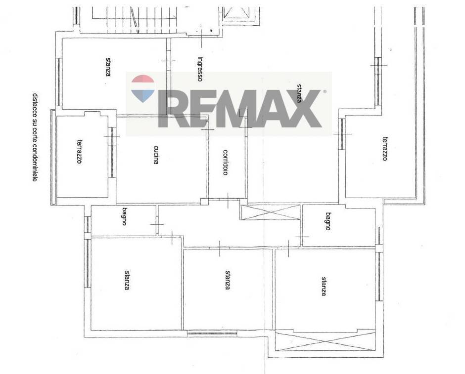 Pianta 2D - Appartamento Piazza Eschilo, Roma - planimetria 1