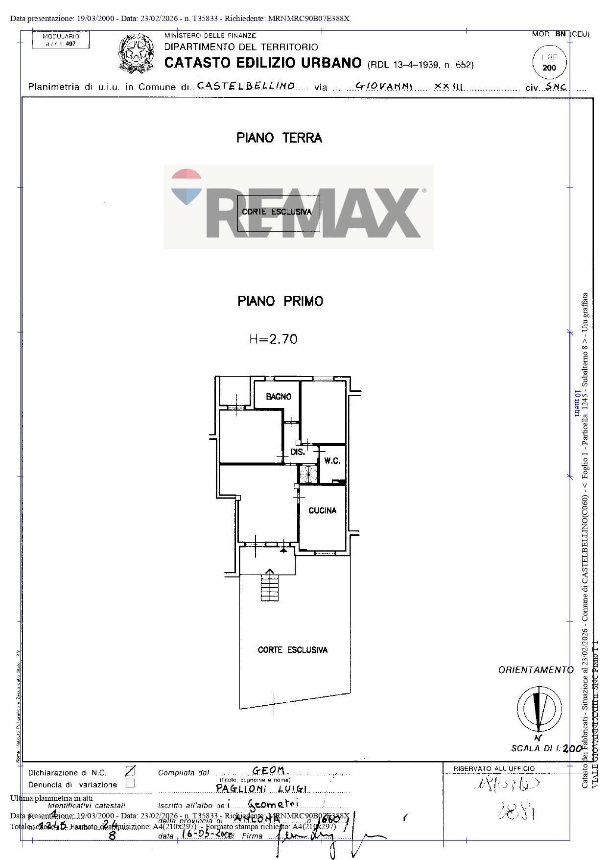 Pianta 2D - Quadrilocale VIALE GIOVANNI XXIII
 
10, Castelbellino - planimetria 1