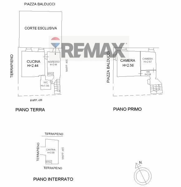 Pianta 2D - Casa semi indipendente Piazza Balducci
 
5, Poggio San Vicino - planimetria 1