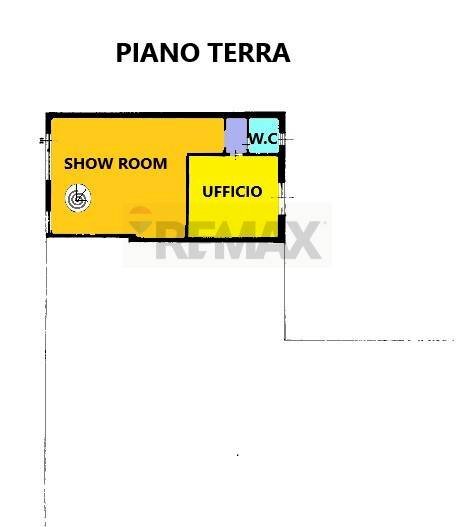 Pianta 2D - Locale Commerciale via Magenta, Veduggio con Colzano - planimetria 1