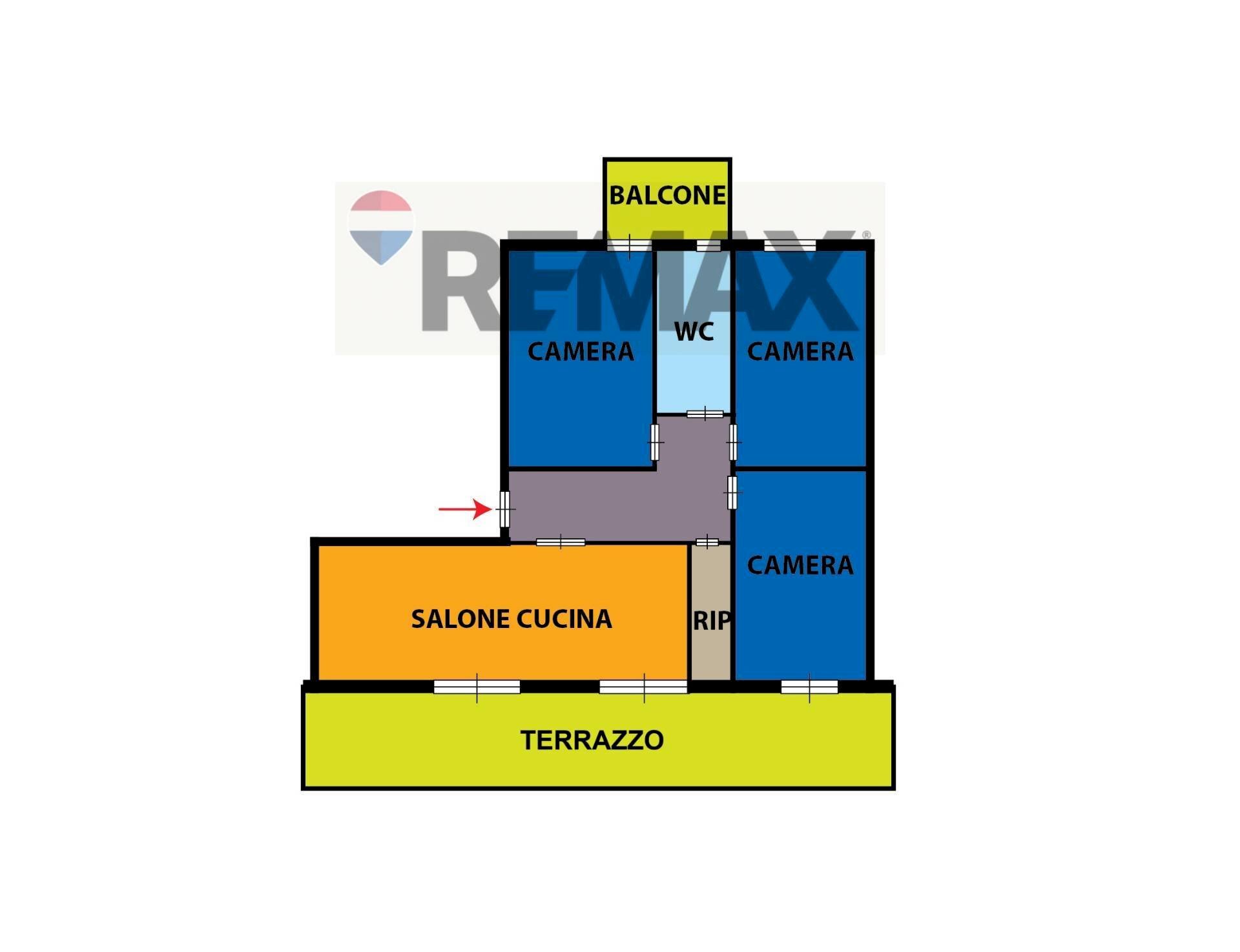 Pianta 2D - Four-room apartment Via Antonio Meucci
 
5, Casavatore - floor plans 1
