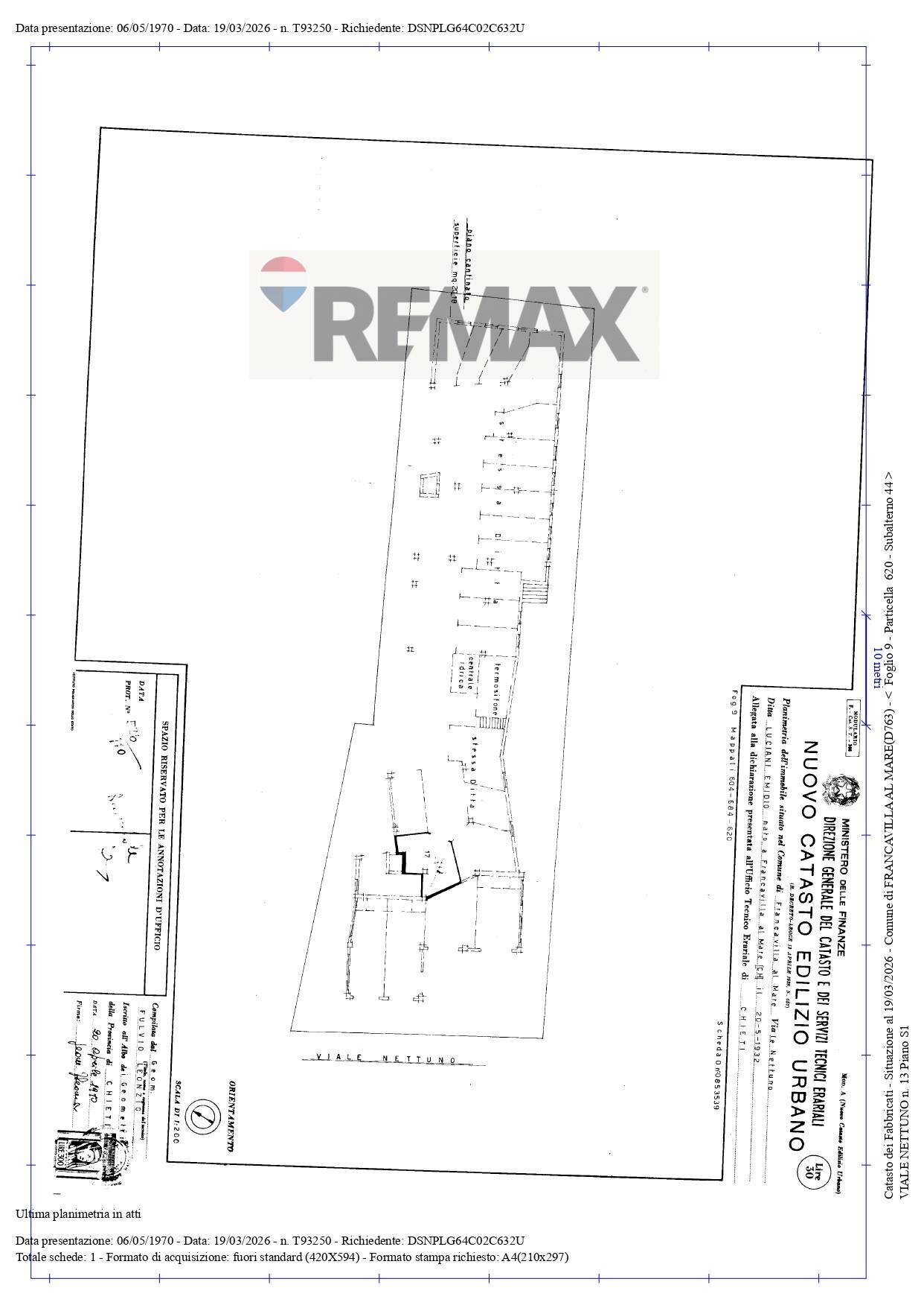 Pianta 2D - Box Viale Nettuno
 
13, Francavilla al Mare - planimetria 1