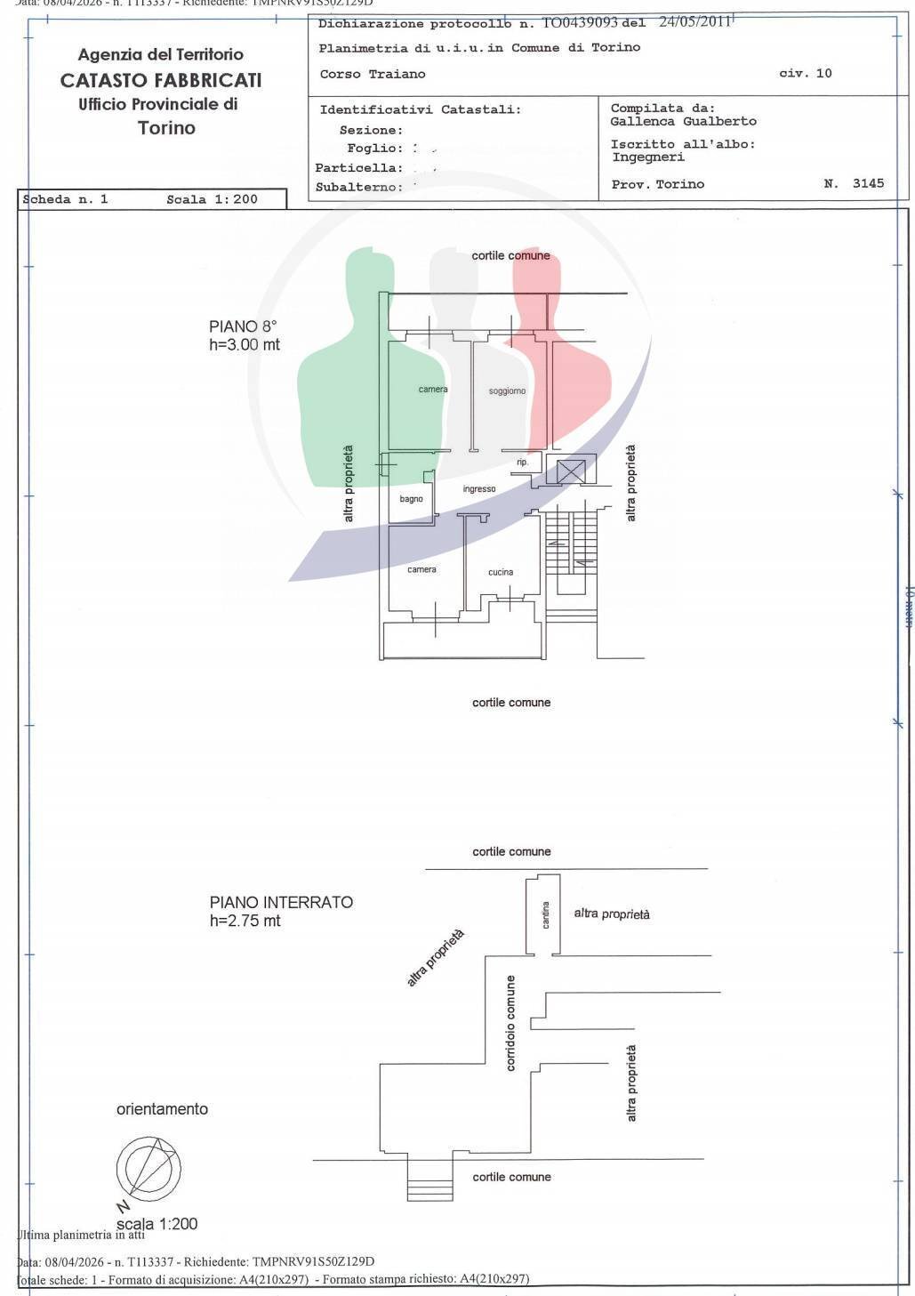 Foto 67 - Four-room apartment Corso Traiano
 
10, Torino - floor plans 1