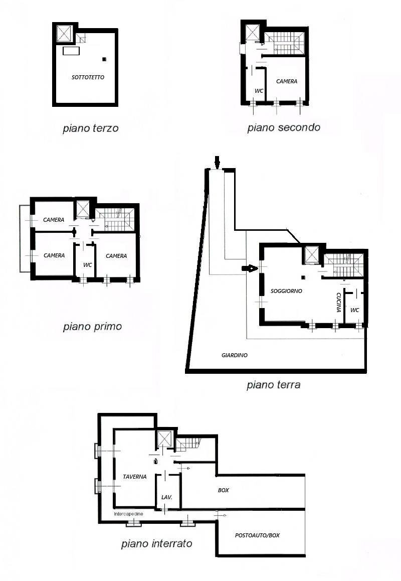 Foto 54 - Villa PASSAGGIO BEATA BELTRUDE COMENSOLI
 
4, Capriate San Gervasio - planimetria 1