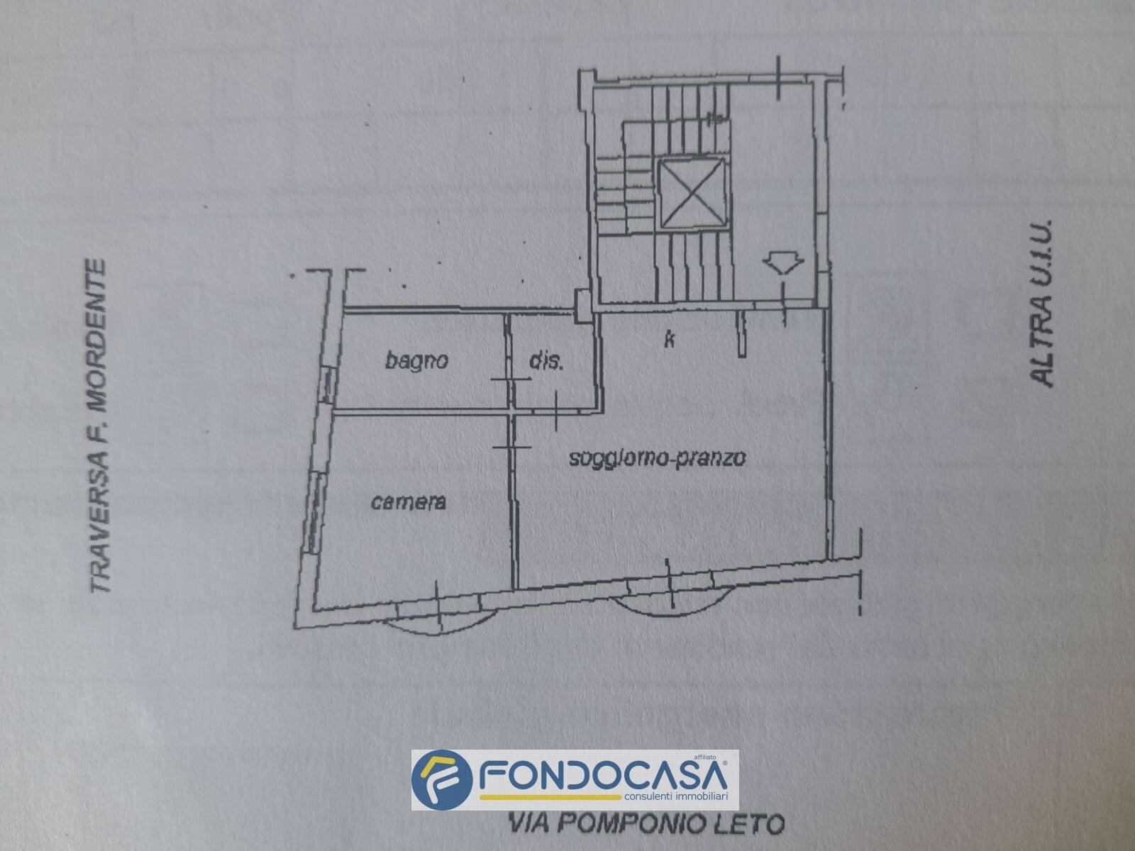 Foto 11 - Bilocale Via Giulio Pomponio Leto
 
24, Salerno - planimetria 1