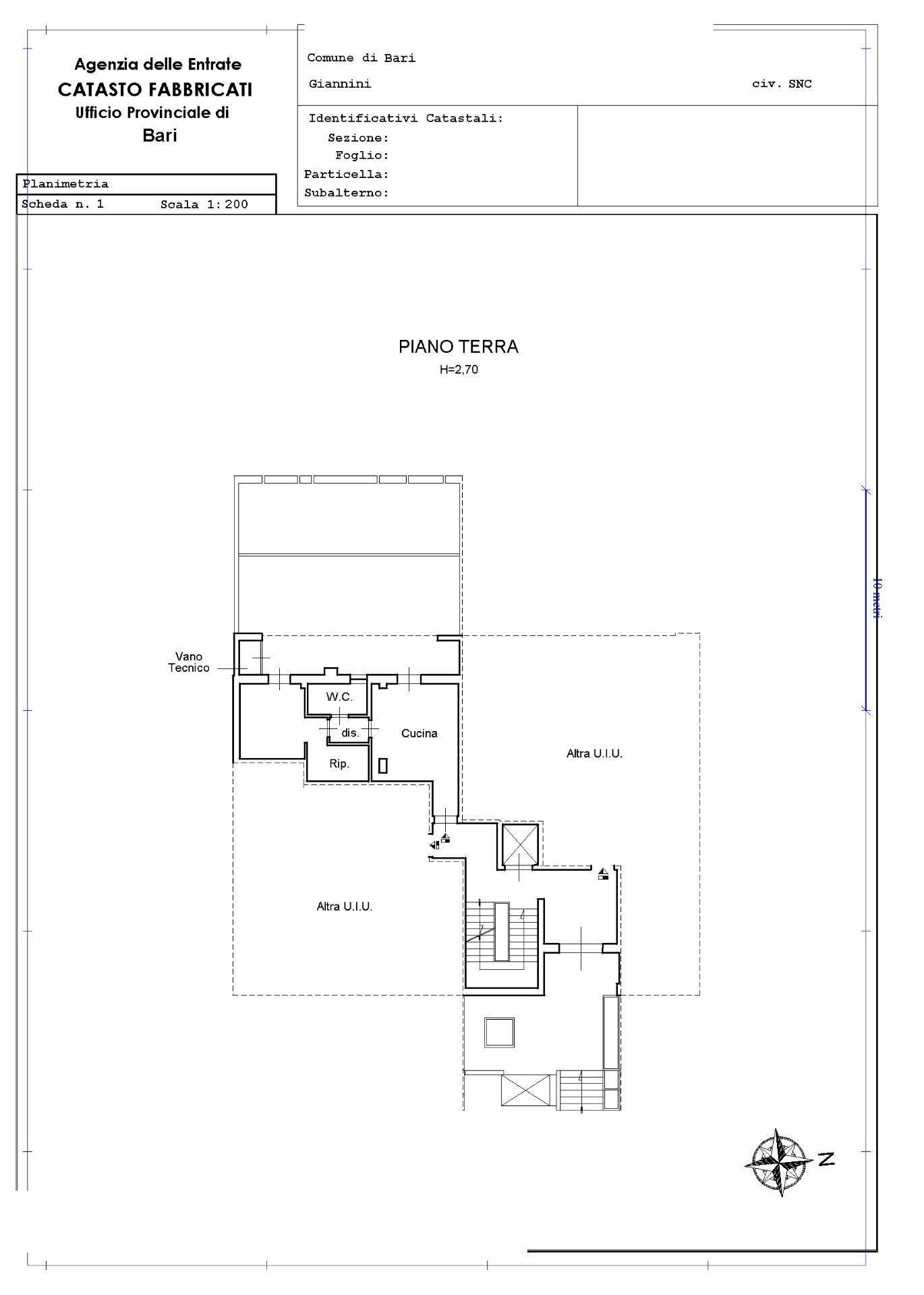 Foto 23 - Bilocale Via Mario Giannini
 
1, Bari - planimetria 1