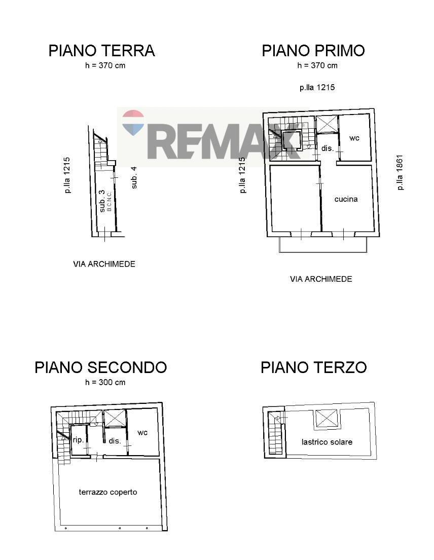 Pianta 2D - Independent house Via Archimede
 
132, Terrasini - floor plans 1